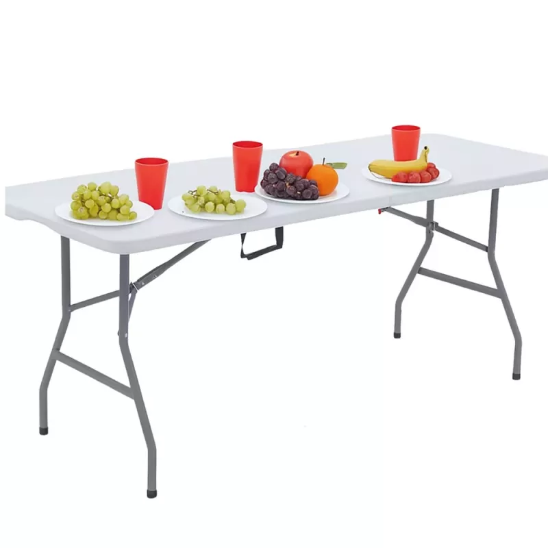LEAN klaptafel met vergrendeling, wit, 180 x 74 cm