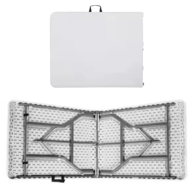 LEAN klaptafel met vergrendeling, wit, 180 x 74 cm