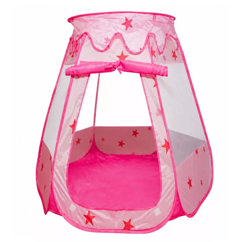 LEAN TOYS kinderspeeltent, droogbad, ballenbak, tuinkamer, sterren, roze