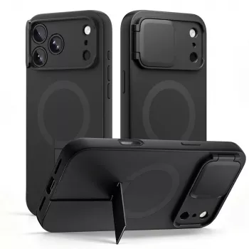 TECH-PROTECT Kevlar Aura MagSafe hoes voor iPhone 17 Pro Max / 18 Pro Max - zwart