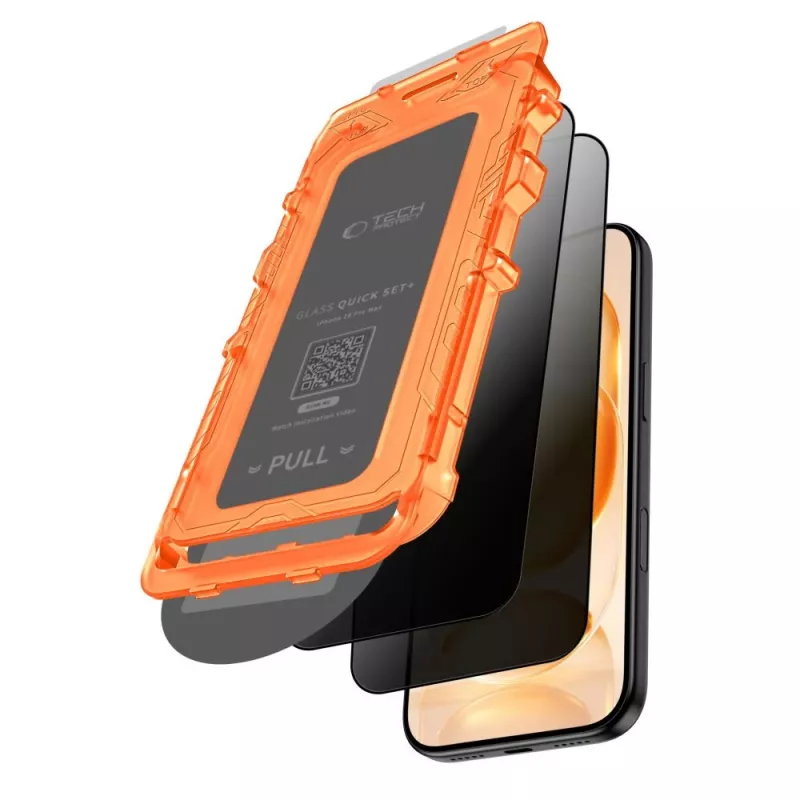 TECH-PROTECT Quick Set Spy+ Privacy gehard glas schermbeschermfolie 2-pack voor iPhone 18 Pro Max