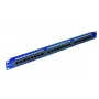EMITERNET 19 inch 24-poorts Cat.6 UTP patchpaneel met geïntegreerde opbergruimte, 1U, blauw DCN/PPFA-951K-248-C6
