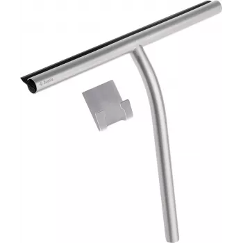 DEANTE ADI_F31K watertrekker met ophanghaak, 25 cm rubberen blad, ergonomische kunststof greep, zwart/wit
