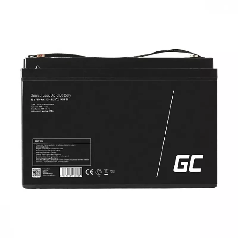 Green Cell AGM VRLA 12V 110Ah onderhoudsvrije accu