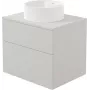DEANTE wand-wasbakonderkast met graniet-composiet wasbak 360 mm wit/antraciet