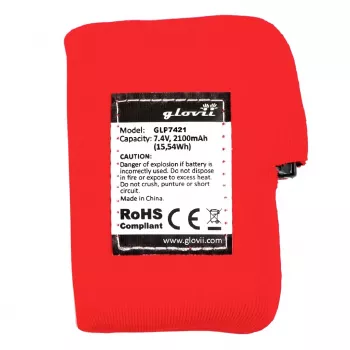 Glovii Li-Polymer-accu 2100 mAh 7,4V voor verwarmbare handschoenen en mutsen