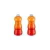 Le Creuset zout- en pepermolenset 11 cm Volcanic Orange