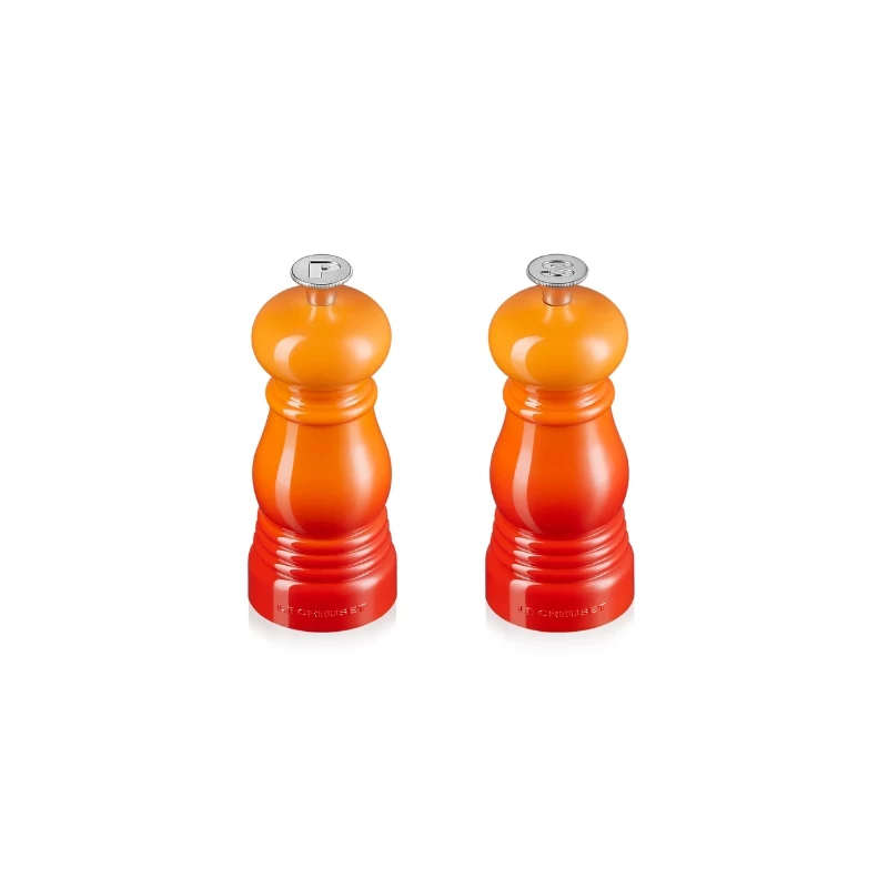 Le Creuset zout- en pepermolenset 11 cm Volcanic Orange
