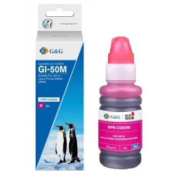 G&G navulflacon Canon GI-50 magenta (70 ml) – pigmentinkt, 3404C001 compatibel
