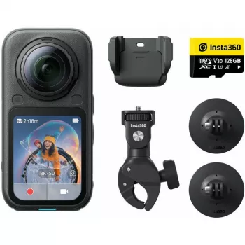 Insta360 X6 360-graden actiecamera, motor-bundel, 8K, zwart