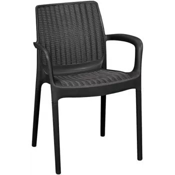 KETER tuinstoel Bali Mono grijs