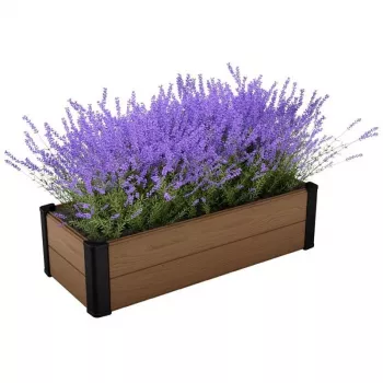 KETER rechthoekige bloembed Maple Trough 106x52x32cm bruin
