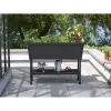 KETER Alfresco verhoogde bloembak 110L grijs