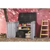 KETER TUIN- EN BALKONBOX MIDI GRIJS-ZWART 132x71,5x113,5cm