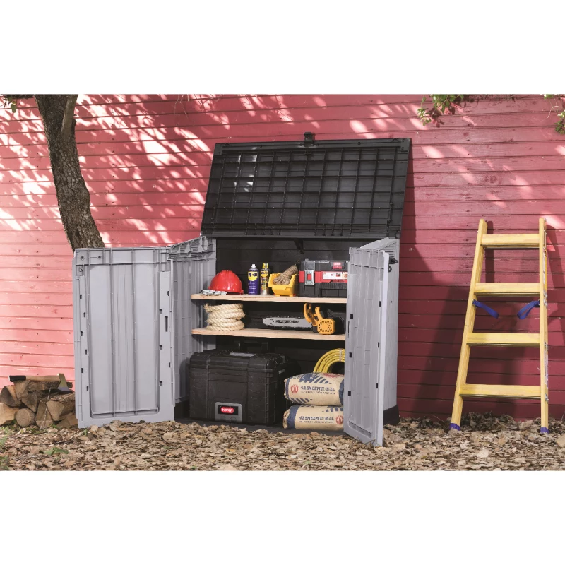 KETER TUIN- EN BALKONBOX MIDI GRIJS-ZWART 132x71,5x113,5cm