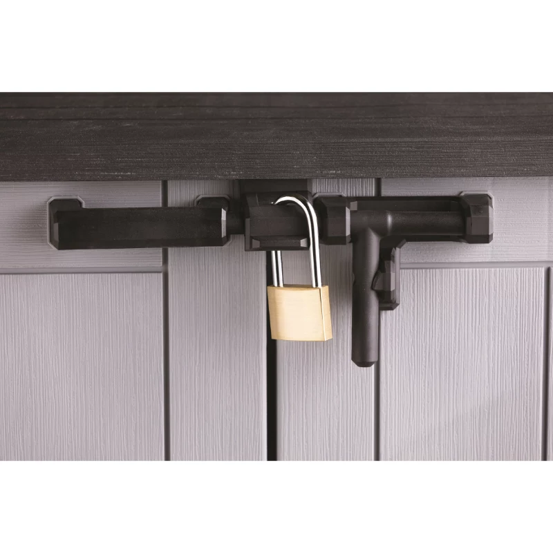 KETER TUIN- EN BALKONBOX MIDI GRIJS-ZWART 132x71,5x113,5cm