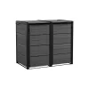 KETER afvalcontainer 2x240L opbergcontainer Hide Away grijs
