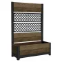 KETER Deco Tulip 110L 2-Rhombus walnoot mesh bloempot