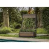 KETER Deco Tulip 110L 2-Rhombus walnoot mesh bloempot