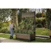 KETER Deco Tulip 110L 2-Rhombus walnoot mesh bloempot