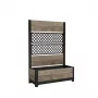 KETER Deco Tulip 110L 2-Rhombus mesh bloempot essenhouttint