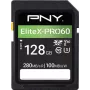 PNY EliteX-PRO60 flashgeheugenkaart 128GB Video Class V60 UHS-II U3 Class10 MicroSDXC