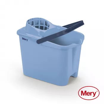 MERY emmer 14L met pers blauw