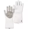 MERY siliconen schoonmaakhandschoenen 2 stuks 34,5x15,5x2,6cm lichtgrijs