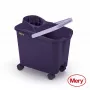 MERY emmer 14L met steekwielen lila