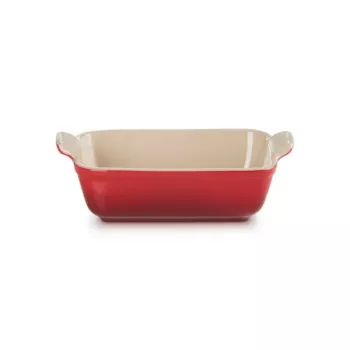 LE CREUSET rechthoekige ovenschaal Heritage steengoed 19x14cm / 1,1L rood