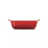 LE CREUSET rechthoekige ovenschaal Heritage steengoed 19x14cm / 1,1L rood