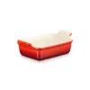 LE CREUSET rechthoekige ovenschaal Heritage steengoed 19x14cm / 1,1L rood