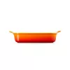 LE CREUSET rechthoekige ovenschaal Heritage steengoed 32x24cm / 4L oranje