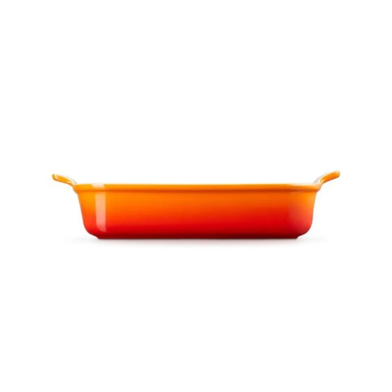 LE CREUSET rechthoekige ovenschaal Heritage steengoed 32x24cm / 4L oranje