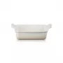 Le Creuset rechthoekige Heritage steengoed ovenschaal 19x14cm / 1,1L wit