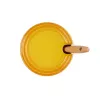 LE CREUSET honingpot met lepel 420 ml steengoed geel