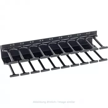 TRITON RAB-VP-H10-X1 verticaal kabelmanagementpaneel 10U, dubbele rij kam, zwart