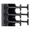 TRITON RAB-VP-H10-X1 verticaal kabelmanagementpaneel 10U, dubbele rij kam, zwart