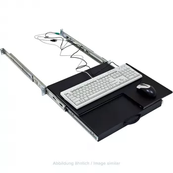 Triton RAB-UP-X40-A1 19 inch toetsenbord- en muislade met telescooprails, 1,5U
