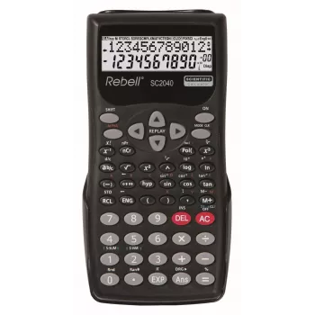 REBELL RE-SC2040 BX wetenschappelijke rekenmachine, 240 functies, 2-regelig lcd, zwart