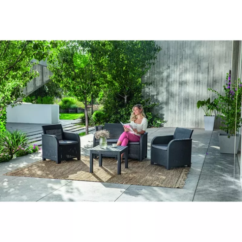 KETER tuinmeubelset Rosalie set met tafel Classic grijs