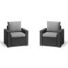 KETER tuinstoelen 2 stuks California grijs