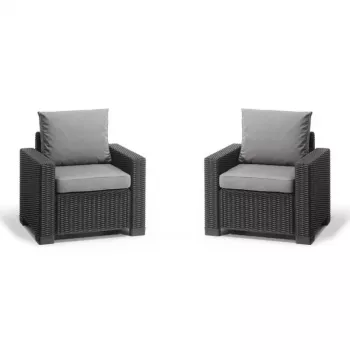KETER tuinstoelen 2 stuks California grijs