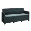 KETER tuinmeubelset Elodie 5-zitter met tafel/opbergbox grijs