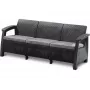 KETER Corfu Love Seat Max drievoudige tuinbank grijs