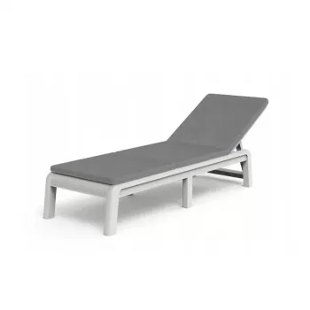 KETER Atlas ligstoel met kussen, wit