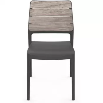KETER tuinstoel Deco Porto essenhoutkleur/grijs