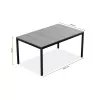 KETER tuintafel Deco Porto Nova 160 walnoot/zwart