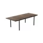 KETER tuintafel uitschuifbaar Deco Porto Nova uitschuifbaar 160-240 walnoot/zwart
