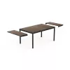 KETER tuintafel uitschuifbaar Deco Porto Nova uitschuifbaar 160-240 walnoot/zwart
